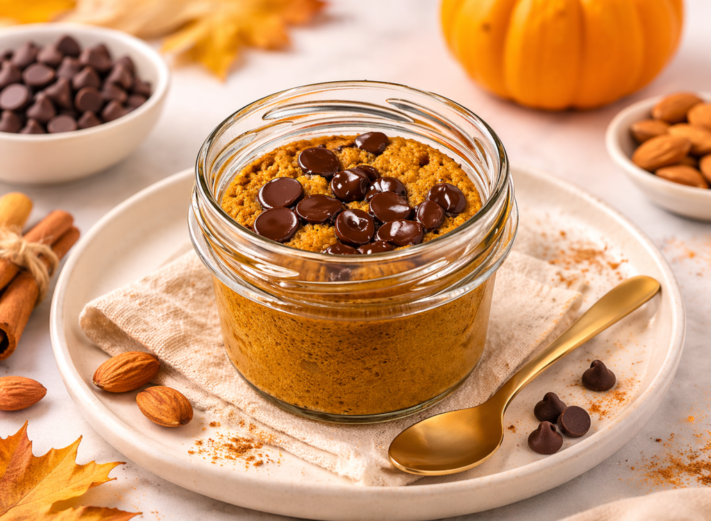 Dyniowiec z czekoladą w słoiku